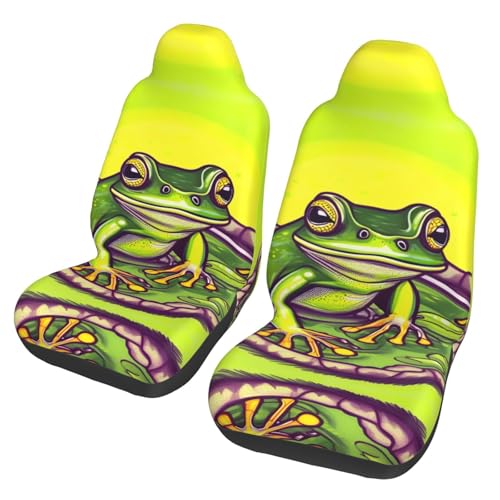 Housses de siège auto grenouille ACEPrints pour protection de voiture