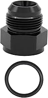 Vista 22 de 1/8 NPT hembra a -3 AN AN3 macho Flare Thread Expander adaptador Expander Accesorios de manguera Aluminio Negro