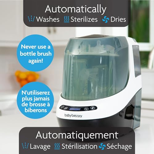 Baby Brezza Bottle Washer Pro Bottle Washer, Sterilizer & Dryer- No Sink Hookup, All-in-One Cleaner for Bottles, Parts & Sippy Cups-Fast, Effortless, Time-Saving Cleaning with No Hand Washing Required - Image 3