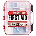 M2 BASICS Professional 350 Piece First Aid Kit | Business, Home, Car | Hard Case, Dual Layer, Wall Mountable | Emergency Kit, Emergency Medical Kit