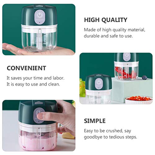 Angoily Mini-Triturador Elétrico de Alho Picador Cortador Cortador de Vegetais Fio Cebola Cortador d