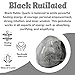 Amazing Gemstone Black Rutilated Quartz Crystals & Healing Stones Tumbled - 1 oz Black Rutilated Quartz Stone, Healing Stones for Energy Balance, Premium Polished Gems Rocks for Meditation & Wellness