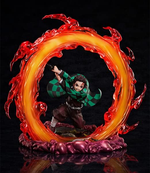 ANIPLEX TV Anime "Demon Slayer" Infinite Train Edition Tanjiro Kamado Hinokami Kagura Jasura no Ten, figura a escala 18 disponible en Yaxa Venezuela