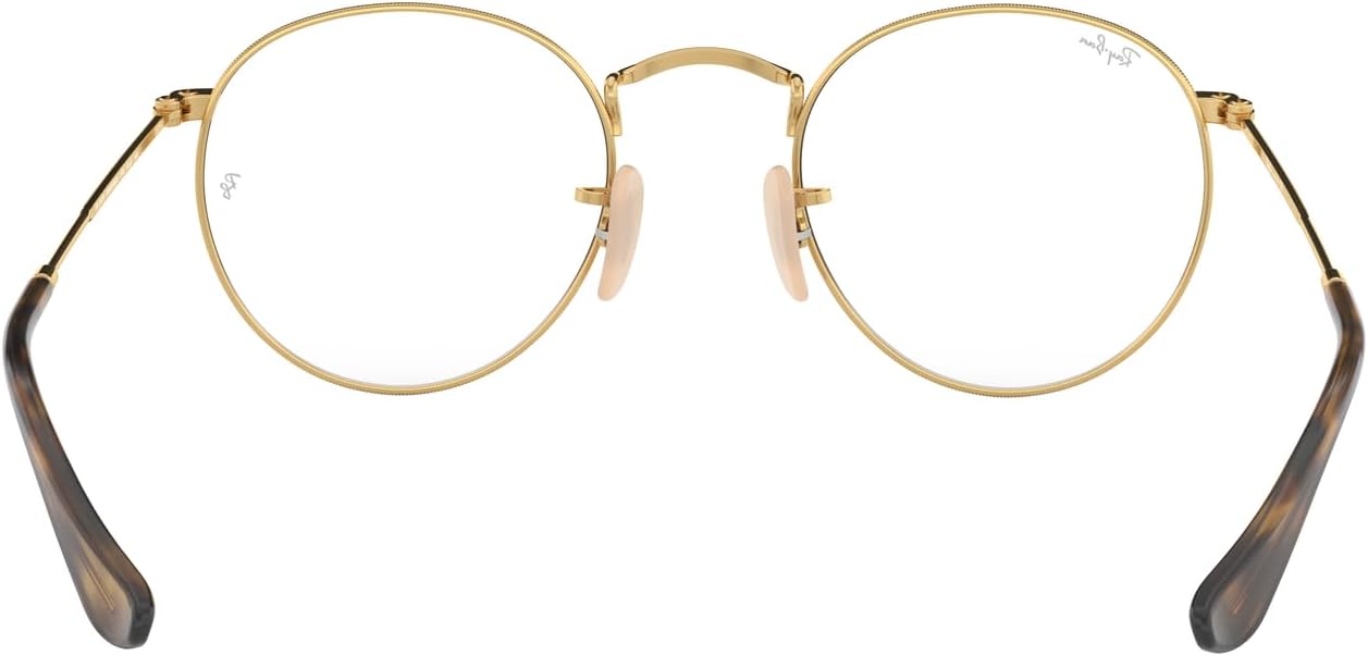 Ray-Ban unisex-adult Rx3447v Round Metal Round Prescription Eyewear Frames