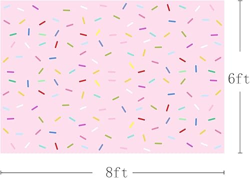 Miniatura 2 de MEHOFOND Decoración de fiesta de cumpleaños de dona para bebé, decoración de fiesta de baby shower, fondo de estudio fotográfico, dona, crecer,