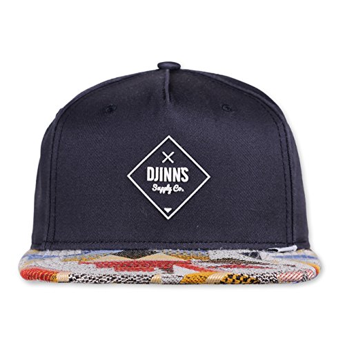 Casquette Djinns 5P Rubber Aztek snapback noire réglable