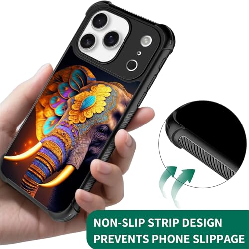 Coque iPhone 17 Pro MagSafe rigide antichoc motif éléphant