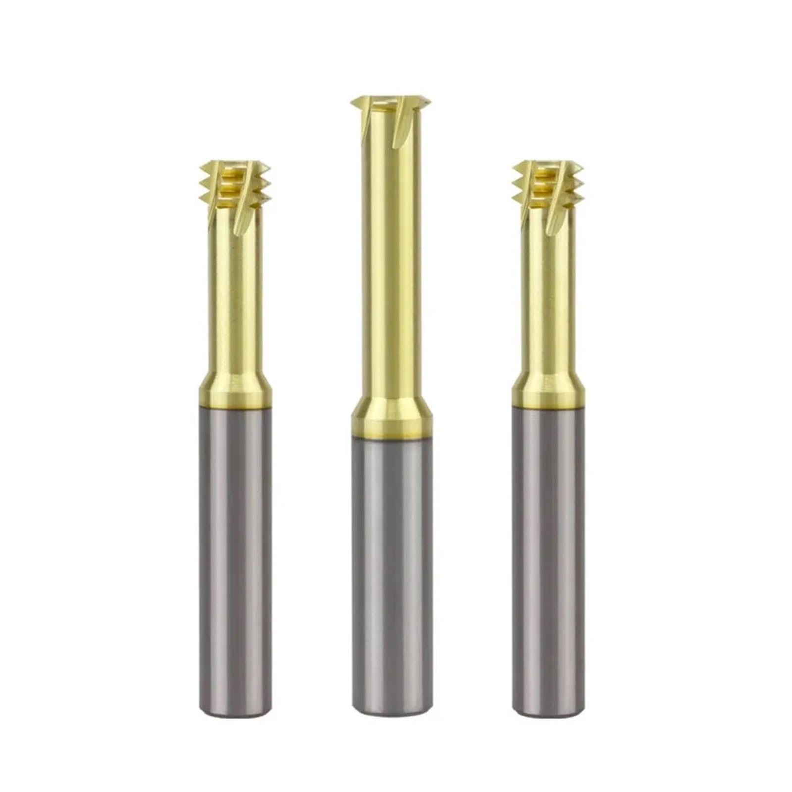 Frez z gwintem pojedynczym/3-zębowym ze stali wolframowej HRC65 Narzędzia tnące ze stali nierdzewnej M0.5-M30 (M12x1.75xD10x75L-3T)