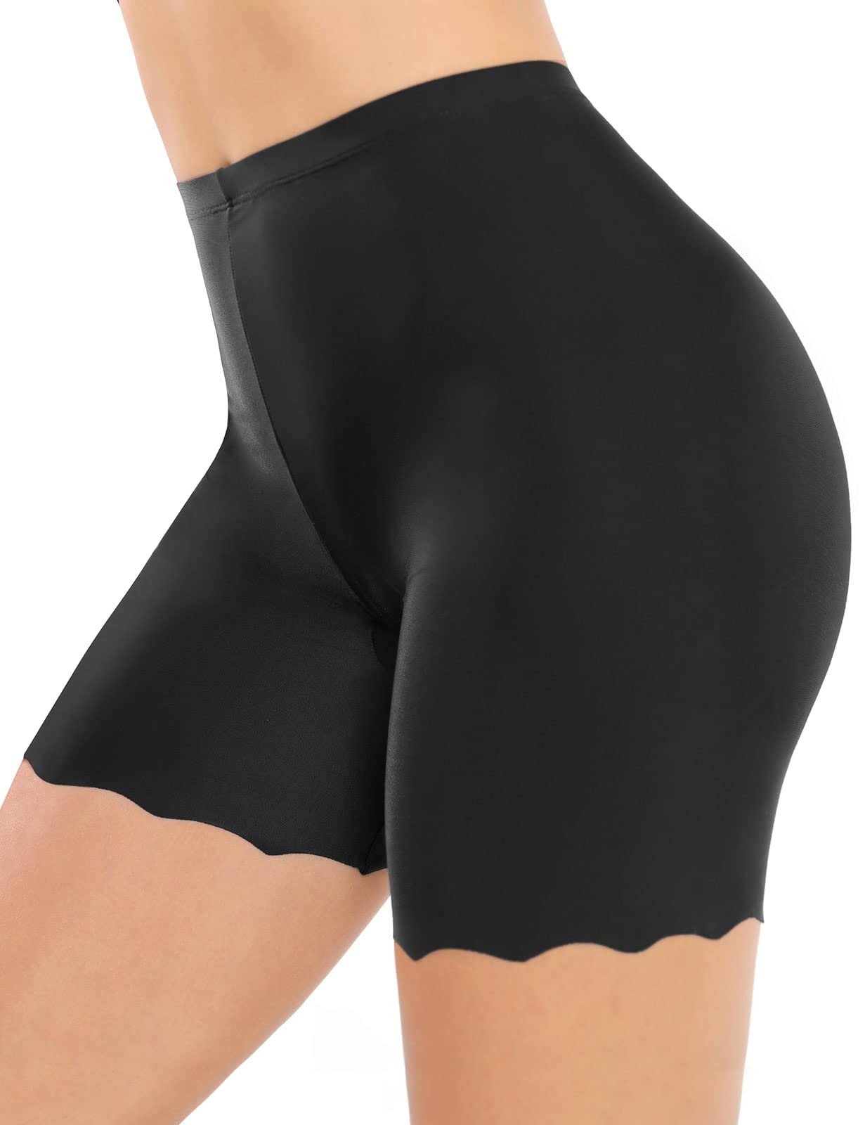 UMIPUBO Pantaloncini Sottogonna Donna 3 Pezzi, Anti sfregamento Boxer, Pantaloni di Sicurezza Senza Cuciture, Vita Alta Mutande Shorts Elasticizzati, Leggings Corti, Traspirante Mutandine