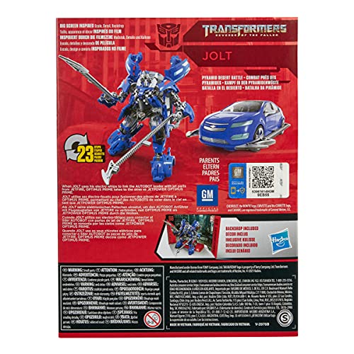 Transformers Toys Studio Series 75 Deluxe Class Revenge Of The Fallen Jolt Action Figure - Ages 8 And Up, 4.5-Inch #TOP3