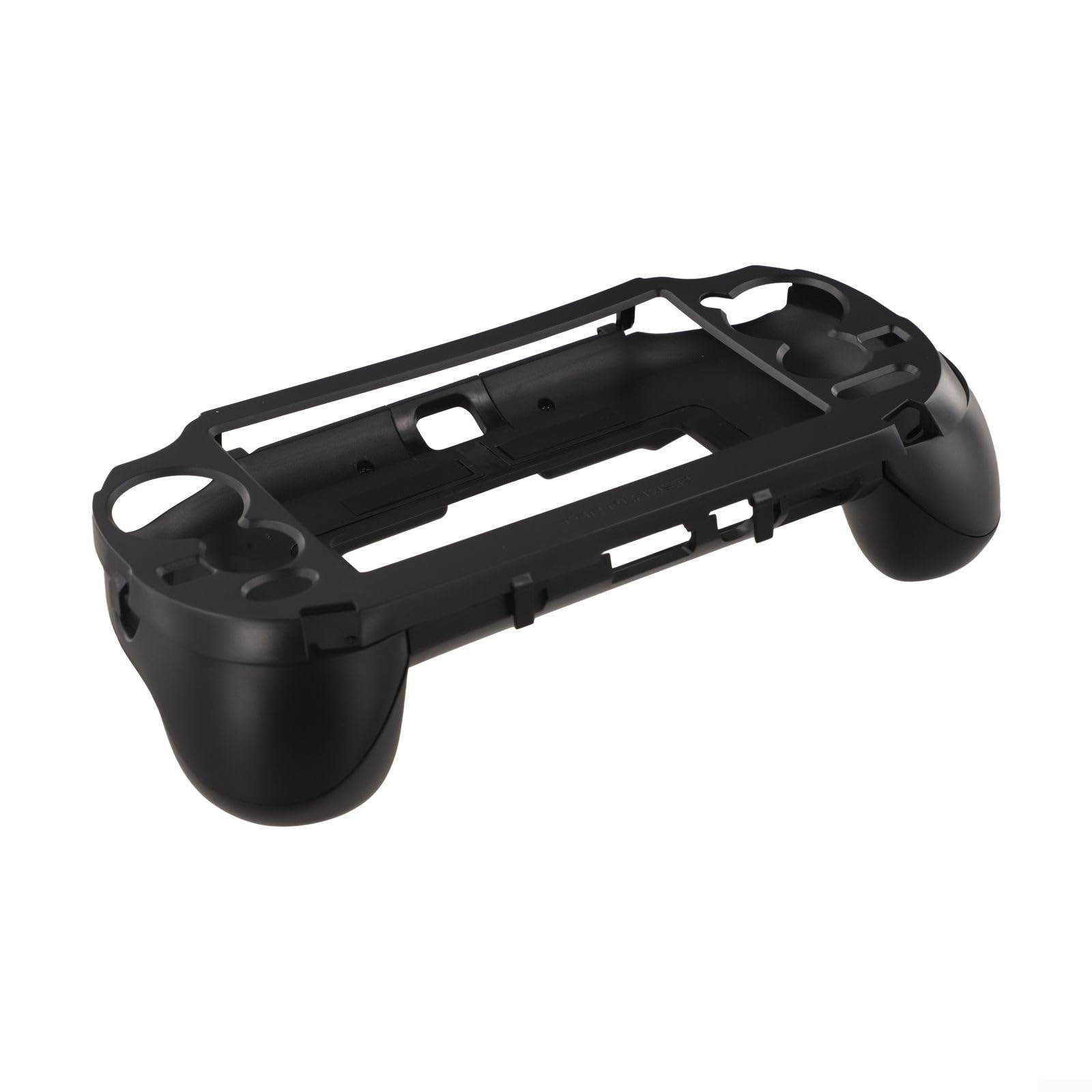 ABS-Schutzhülle für PS Vita 1000, ergonomischer Griff, L2, R2, Trigger-Unterstützung, sicherer Sitz, schwarz-weiß, Game-Controller, stoßfeste Abdeckung, Gamer-Zubehör (schwarz)