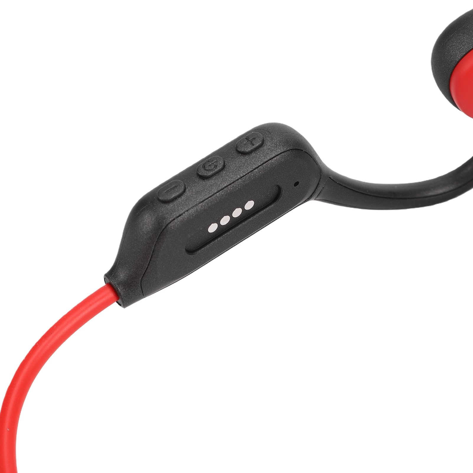 Cuffie a Conduzione Ossea, Bluetooth 5.4 Impermeabili (rosso)