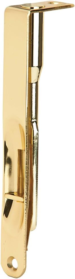 Ives by Schlage 265B3 Schlage Flush Bolt, Solid, Bright Polished, Brass