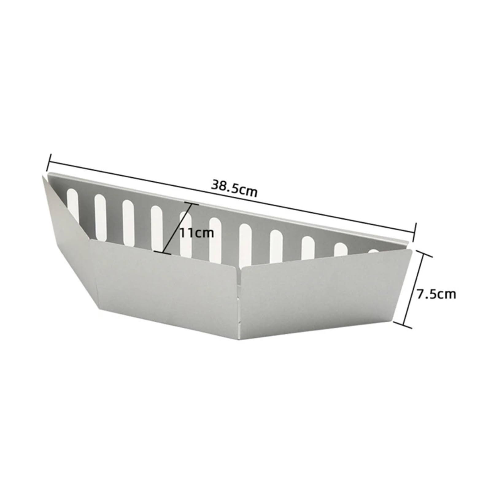 Großer aluminisierter Holzkohlekorb, Grillbrennstoffhalter, Holzkohlekörbe, Holzkohlegrills(2pcs)