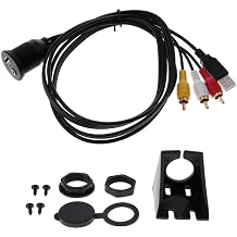 USB, 2 RCA, 3.5mm Aux Ara   i Kontrol Paneli Uzatma Kablosu, Multimedya Ses Ba lant  Kablolar