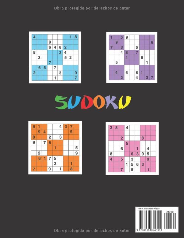Miniatura 2 de libro de sudoku difícil para adultos 200 Sudokus Nivel Difícil y Extremo,Juego De Lógica,de mi clásico puzzle,classique 9x9 en gros caractère.