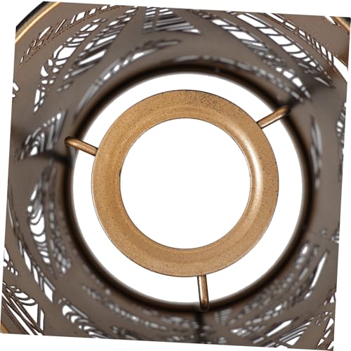 Pantalla de lámpara de hierro negro estilo industrial para mesa 3