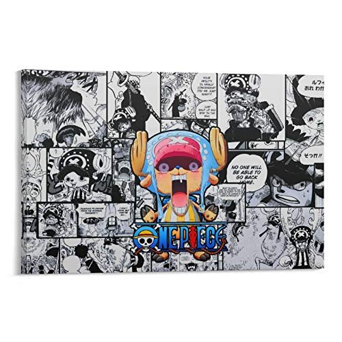 SUOYI One Piece Poster Cute Tony Tony Chopper Anime Poster Poster Decorative Painting Canvas Wall Art Living Room Posters Bedroom Painting 12x18inch(30x45cm)