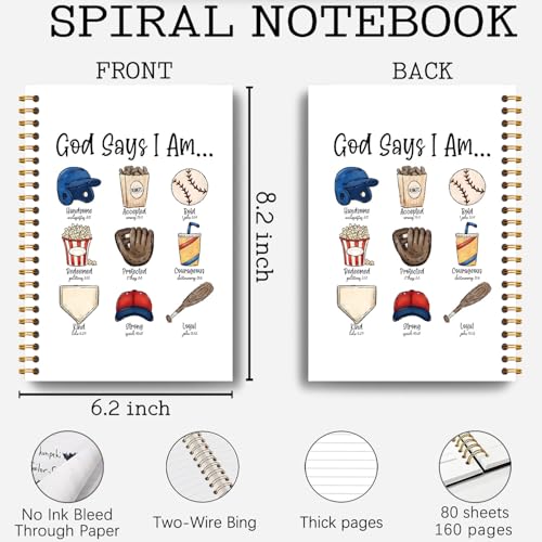 Carnet à spirale chrétien haut de gamme couverture rigide 14x21