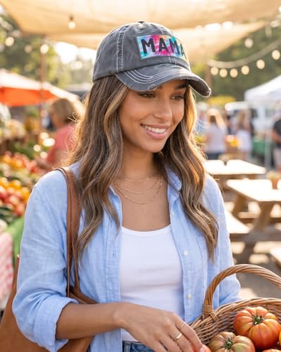 Image of Funky Junque Womens Baseball Cap Distressed Vintage Unconstructed Embroidered Dad Hat