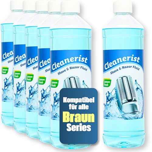RIEMPIO: pulitore di alta qualità per rasoi e stazioni di pulizia. Ricaricare fino a 60 cartucce CCR con 6 x 1L di liquido Cleanerist per la massima efficienza