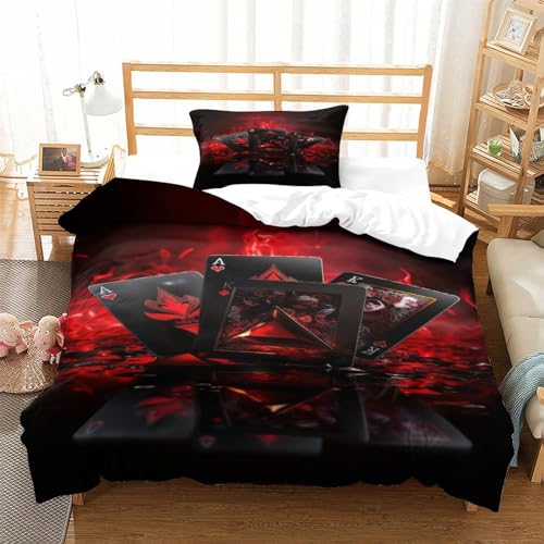 Housse de couette Flame Poker hypoallergénique et douce
