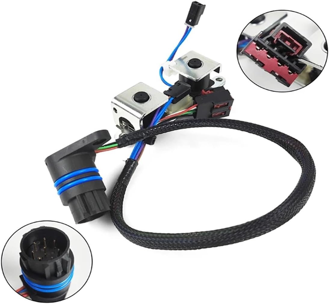 42RE-47RE A500 A518 Gearbox Solenoid Valve With Wiring Harness 52118500AB 22954C Compatible With JEEP Compatible With Dodge/Chrysler 52118652