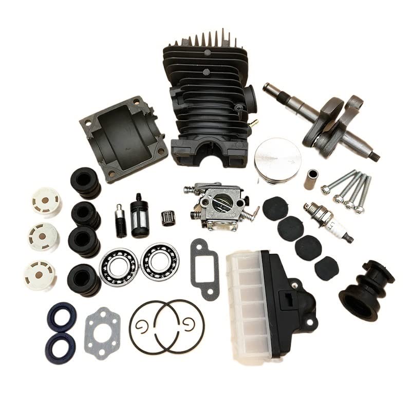 42.5MM części do pił łańcuchowych silnik zespół silnika tłok cylindra gaźnik AV bufor kompatybilny z Stihl MS250 MS230 025 023 MS 250 230 części zamienne