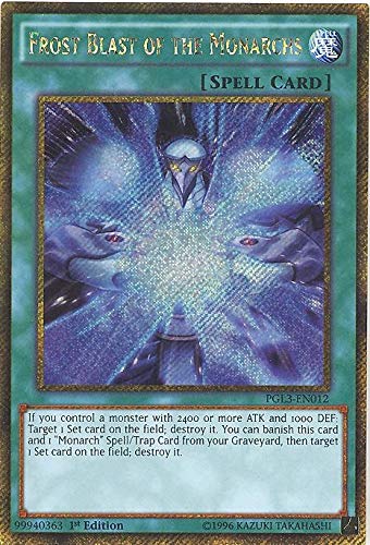 YU-GI-OH! - Frost Blast of The Monarchs (PGL3-EN012) - Premium Gold: Infinite Gold - 1st Edition - Gold Secret Rare