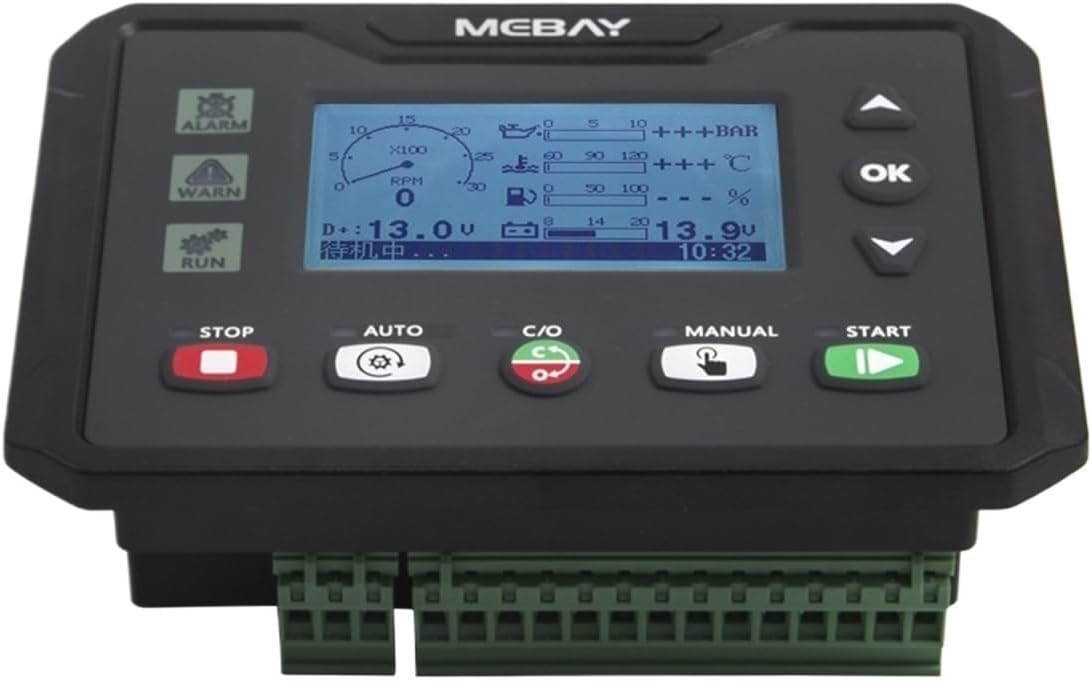 Replace HGM4010 DSE4610 DC40S Mebay Diesel Gas Gasoline Generator Engine Controller Module Panel DC42S Replace HGM4020 DSE4620(DC42SR RS485 Port)