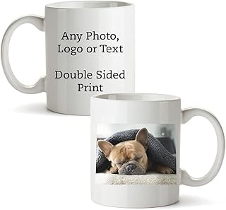 Merch Kingdom Personalised Any Photo, Logo or Text Mug 11oz 