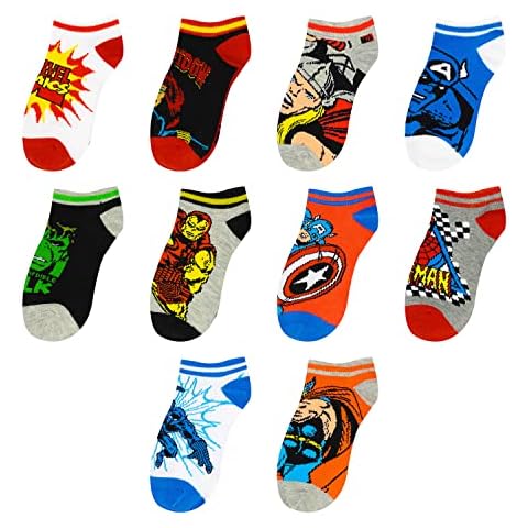 Marvel Avengers and Spider-Man Boys' Socks Pack Cover