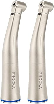 2pcs 11 Low Speed Handpiece Titanium Alloy Body E Type Pneumatic Polishing Machine Optical Fiber  2.35mm