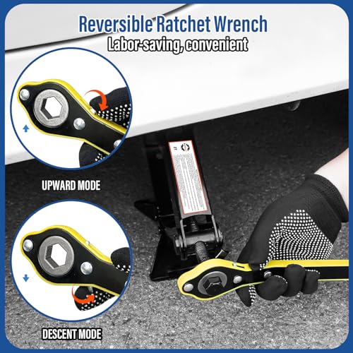 Image of Car Jack Kit, Scissor Jack Kit 2 Ton (4409 lbs),Tire Changing /Repairing Kit with Lug Wrench,Suitable for Sedan, Coupe, SUV, MPV and Most Cars