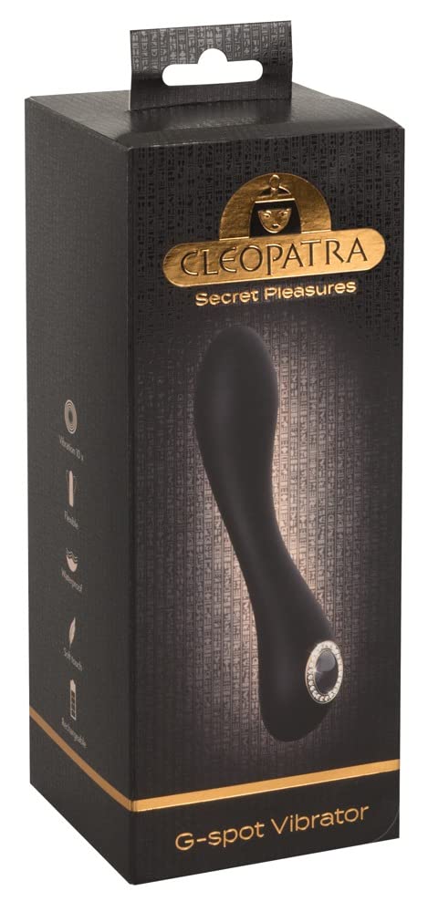 Cleopatra G-Spot Vibrator - stimulierender Massagestab fr Frauen,  wasserdicht, mit 10 Vibrationsmodi, ergonomisch geformt, schwarz/gold :  Amazon.de: Drogerie & Krperpflege