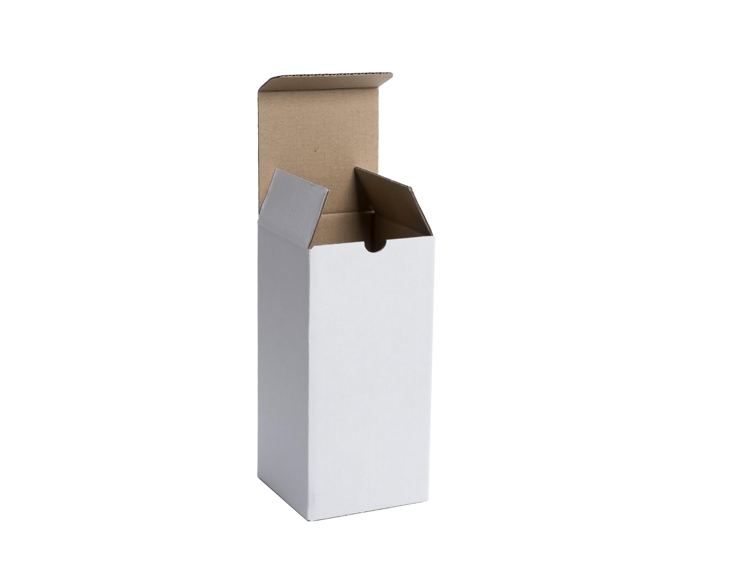 Opakowania, tektura falista, pudełko wysyłkowe, e-commerce, karton wysyłkowy, karton wysyłkowy, składane kartony z klapką, karton listowy 110 x 110 x 230 mm, biały, 300 szt