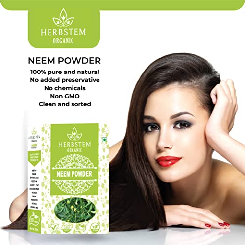 Image of 100% Pure & Natural Neem Leaves Powder | Sun Dried & Steamless | For Hair Growth and Face Pack - 100Gm