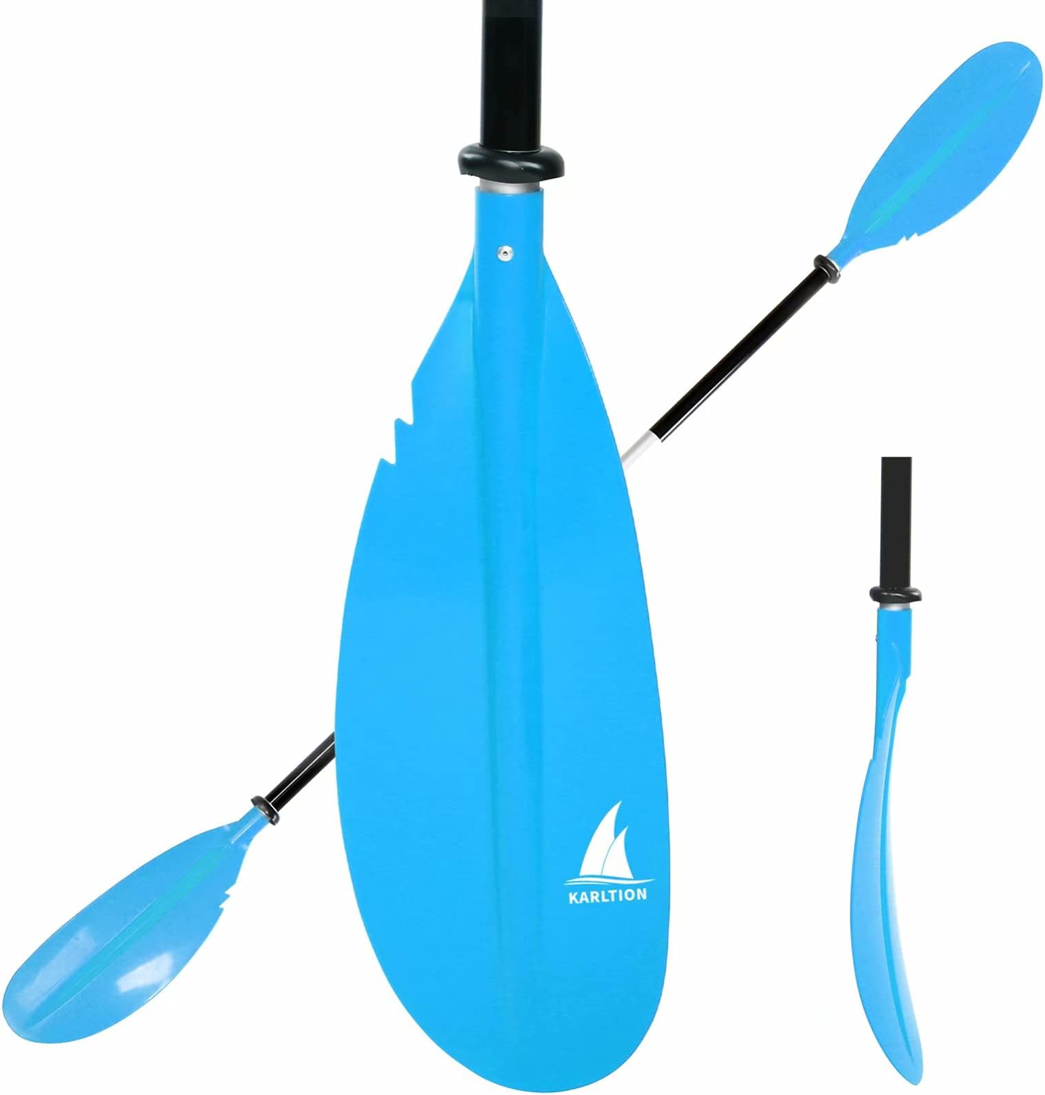 - Kayak Paddle - Adjustable 2 Pieces Aluminum Alloy Shaft with Glass Fiber Blade for Surfing,Oar Fishing Easy Packable Travel