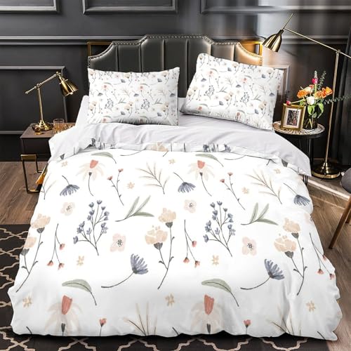 Linge de lit 140x200cm style aquarelle pour chambre simple - 2