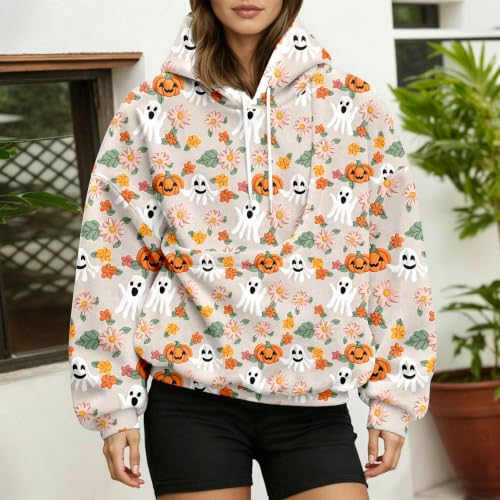 Halloween Pet Pouch Hoodie Women Oversized Cat And Dog Pouch Sweatshirt Comfy Pullover With Pocket - image 6