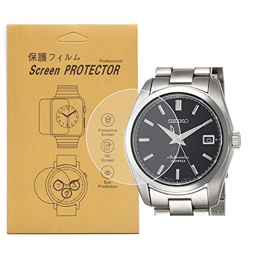 [5-Pcs] For Seiko SARB033 SARB035 Watch Screen Protector,Full Coverage Screen Protector for Seiko SARB033 Watch HD Clear Anti-Bubble and Anti-Scratch