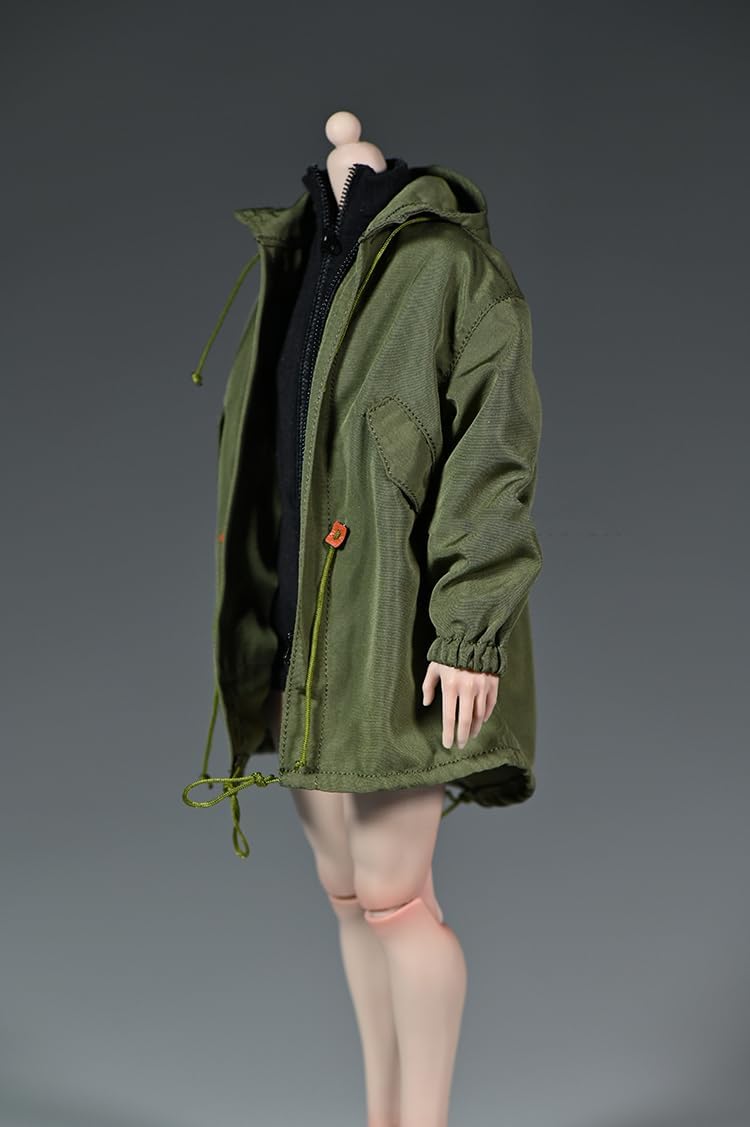 1/6 Scale Female Windbreaker Jacket Loose Workwear Coat Top Clothes for 12inch PH TBL JO Worldbox Action Figure