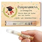 Regalo de Graduación, Tarjeta Felicitación de Graduación, Tarjeta de Madera para Fiesta de Graduacion, Forma Original de Regalar Dinero, Regalos Graduacion Universidad, Secundaria, Primaria