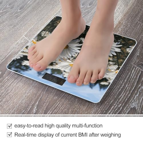 Báscula digital de baño con plataforma de vidrio templado miniatura 5