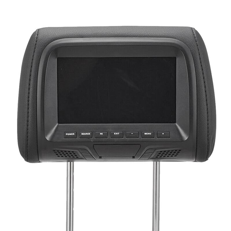 Uniwersalny 7 cali ekran monitora zagłówka samochodowego tylne siedzenie rozrywka odtwarzacz multimedialny do AV USB SD MP4 MP5 FM czarny