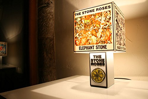 The Record's Ticking Handmade Stone Roses Lemon Lamp + Album Cover Shade. Ian Brown, John Squire, Mani, Reni, Spike Island, Made of Stone, Waterall.
