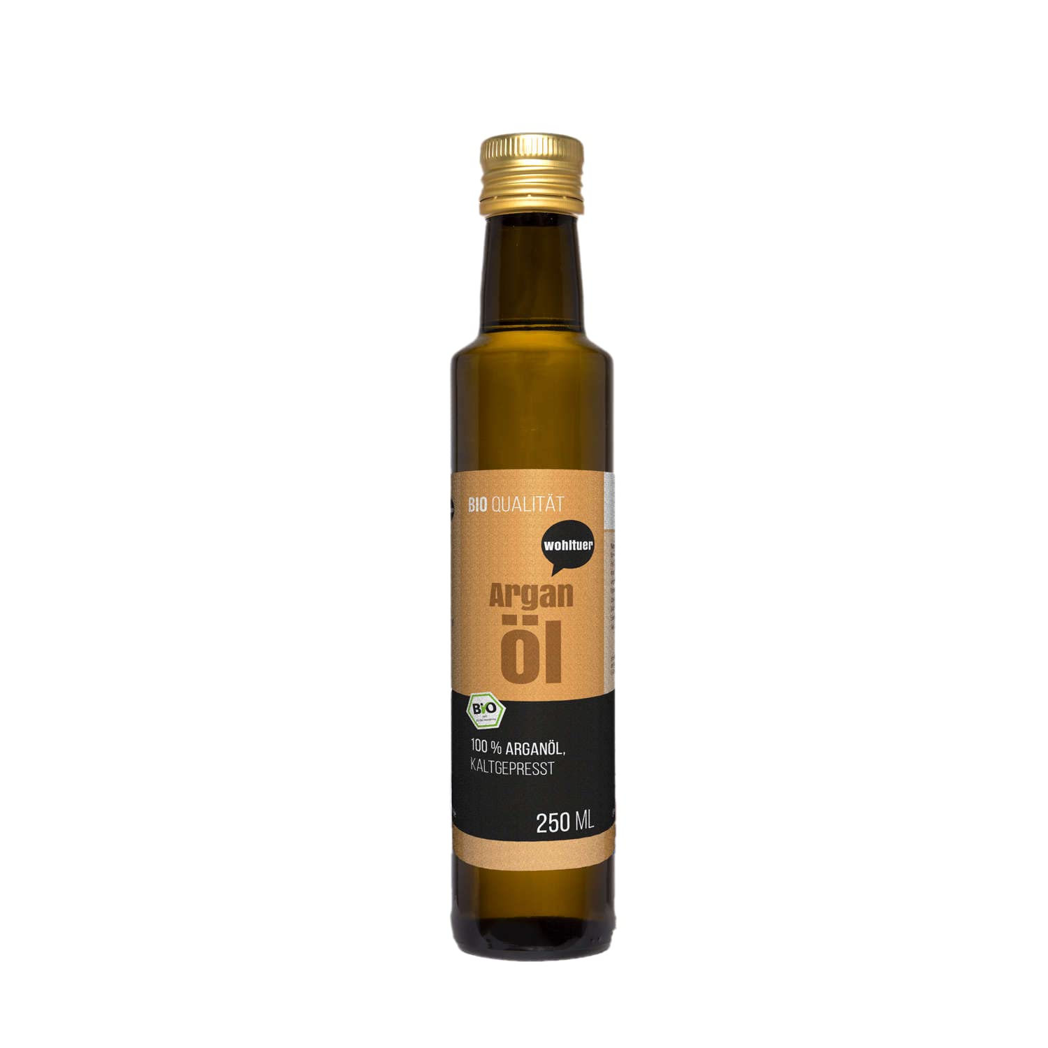 Olio di argan biologico, 250 ml, pressato a nativo e puro al 100%, commercio equo e solidale, per piccoli agricoltori cooperativi