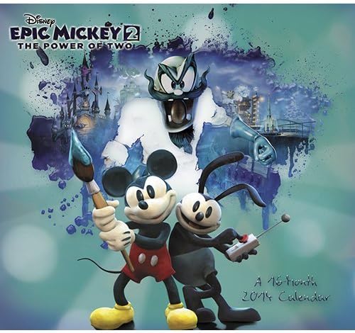 2014 Epic Mickey Power of 2 Mini Wall Calendar