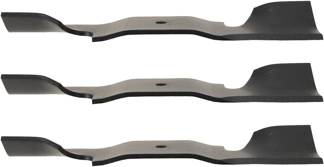 Grasshopper Set of 3 Mower 15" Extreme High-Lift Notch Lawn Mower Blades, Marbain Steel Blades for Normal Side-Discharge Mowing Duramax 42" & 44" Decks, OEM Replacement Part 320248