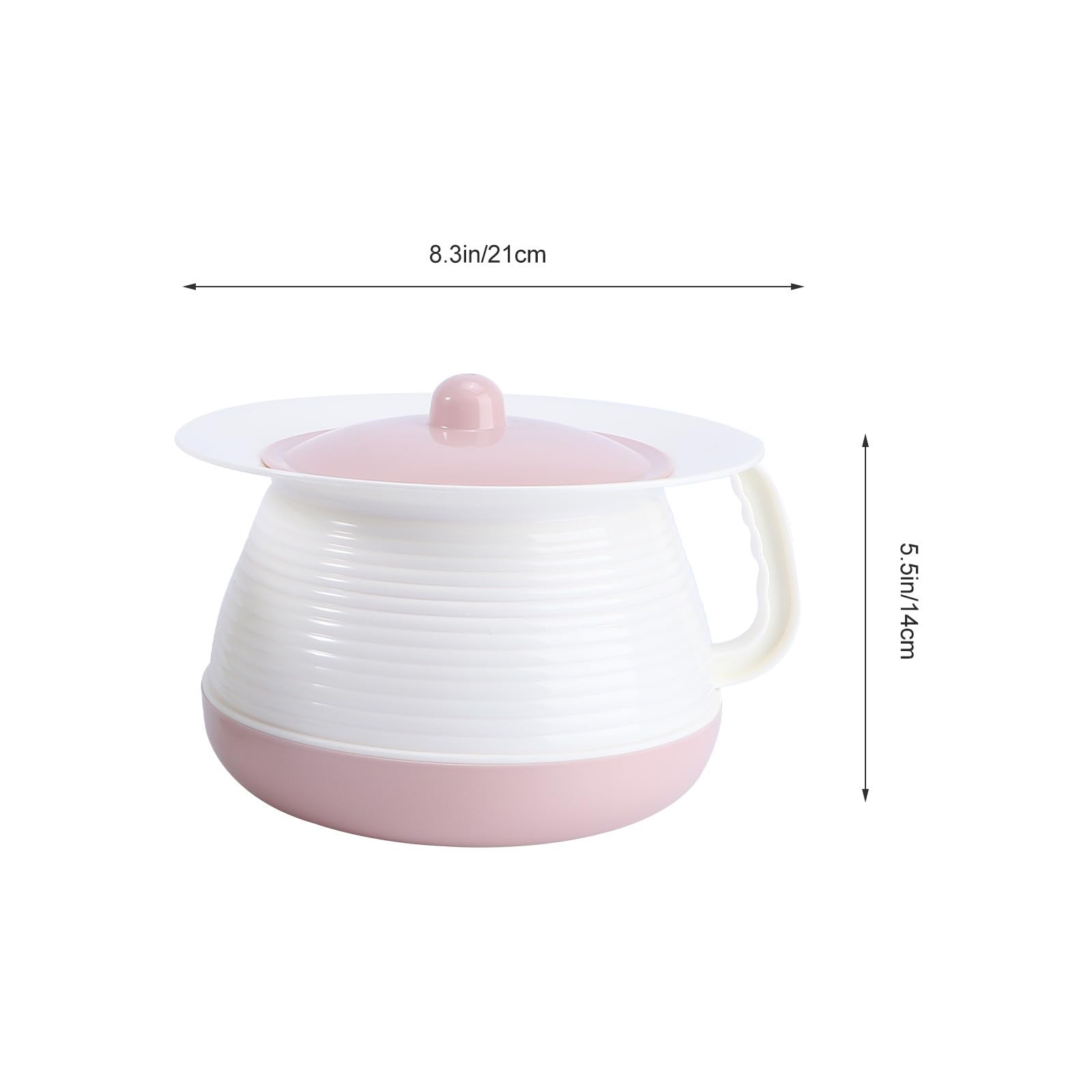 YARNOW 2 Stück Urinal Eimer aus PP Kunststoff mit Deckel Rot Blau Schmutzabweisend und Leicht zu Reinigen Praktisches Töpfchen für Kleinkinder und Erwachsene